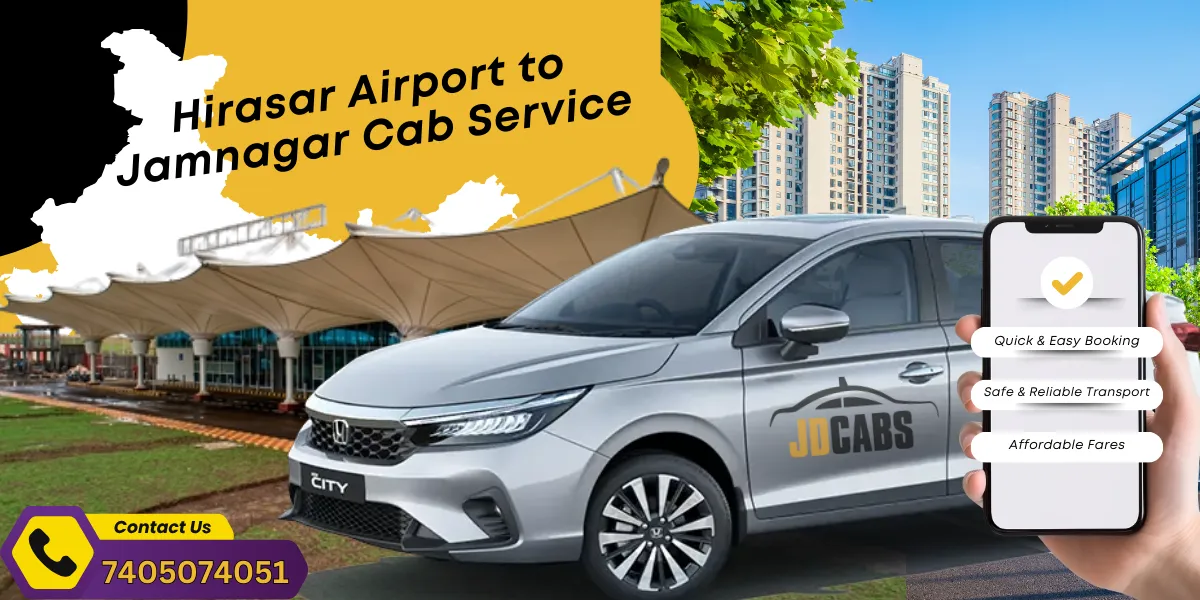 Hirasar Airport to Jamnagar Cab Taxi Service - JD Cabs